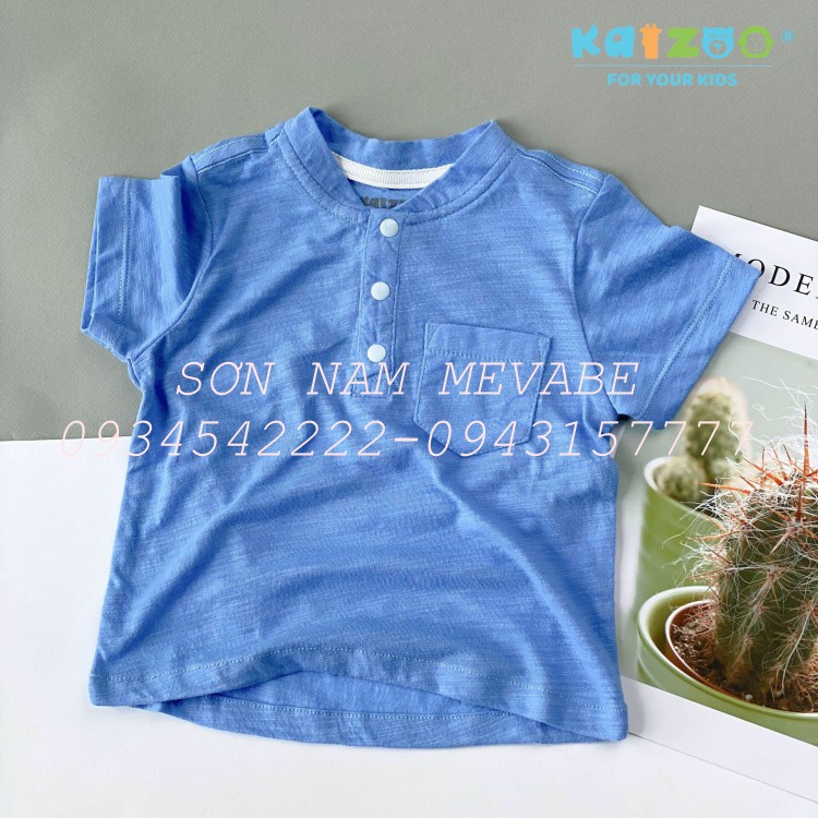 Áo phông cho bé Cổ Tàu Kaizoo Chất Vải Mềm Mại, Thoáng Khí Cho Bé Từ 5-17kg