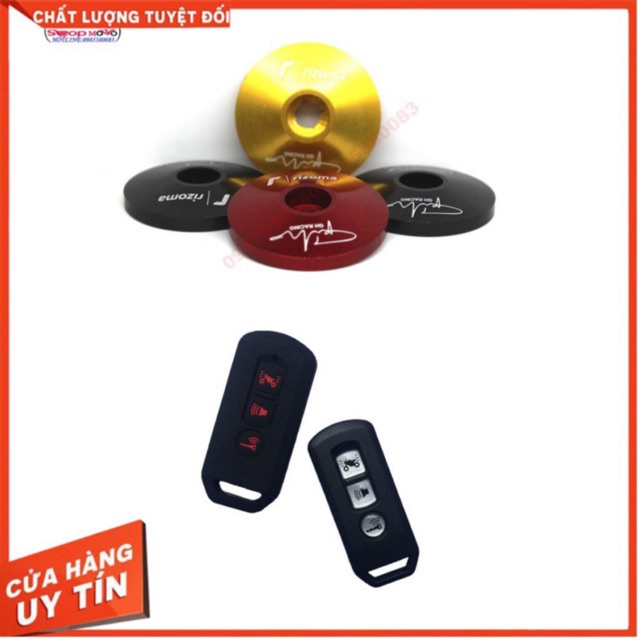 Bọc chìa khoá sh smarkey silicol + ốc gương sh to 2018
