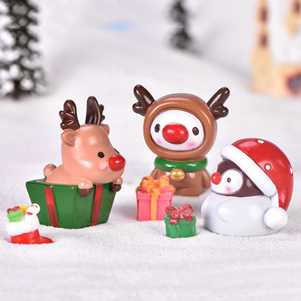 Mô Hình Ông Già Noel / Nai Sừng Tấm Trang Trí Nhà Cửa Dịp Giáng Sinh