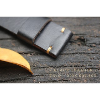 Dây Đồng Hồ Da Bò Thật TẶNG Khóa + Chốt Tháo - BLACKLEATHER