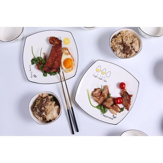 Dĩa sứ, dĩa đựng trái cây, dĩa trang trí họa tiết Nhật dễ thương.