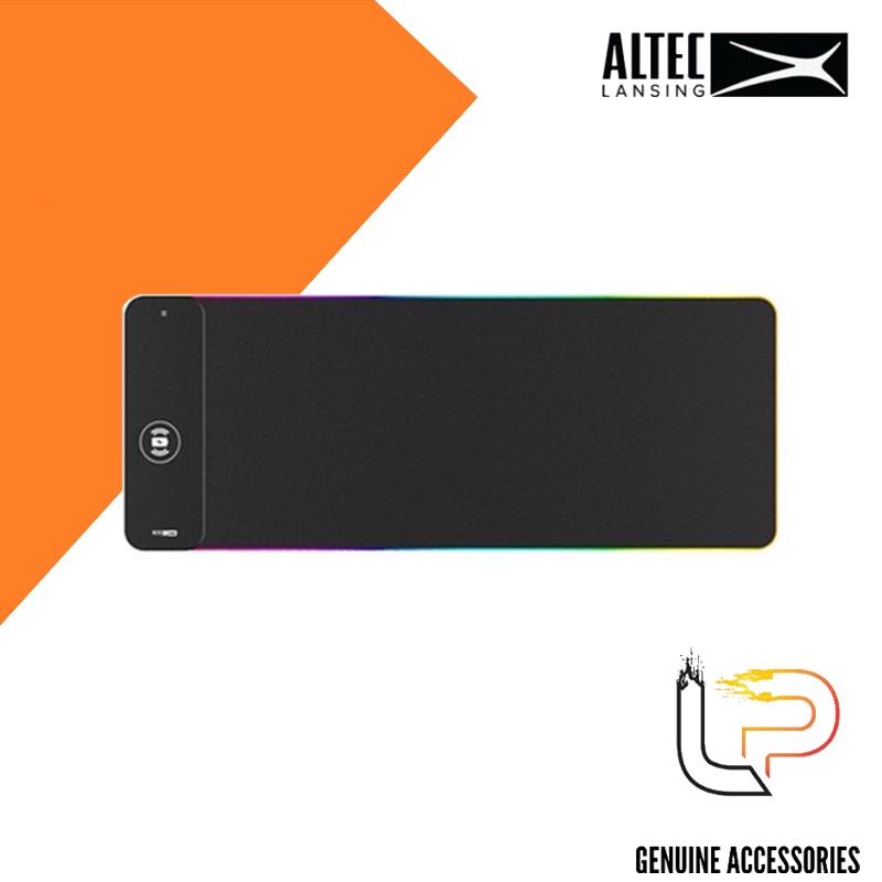 BÀN DI CHUỘT KÈM SẠC ĐIỆN THOẠI KHÔNG DÂY - MOUSEPAD GAMING ALMP 7604 ĐEN ALTEC LANSING (CÓ CHỨC NĂNG SẠC ĐT KO DÂY)