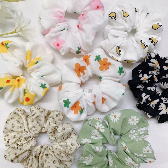 [Mã FAGOGO giảm 12% đơn 99K] Scrunchies hoạ tiết mẫu mới | WebRaoVat - webraovat.net.vn