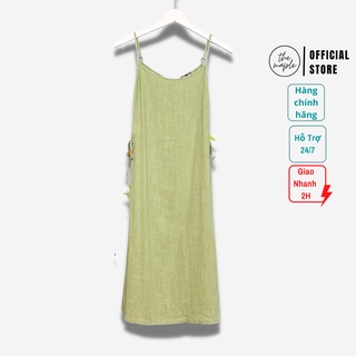 Đầm dây linen eo bên THE MAPLE