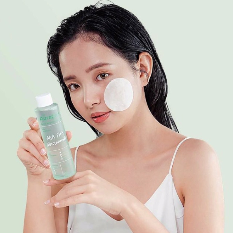 Nước Hoa Hồng The Auragins AHA PHA Niacinamide Gentle Brightening hỗ trợ sáng da, ngừa mụn 150ml