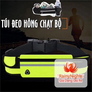 Túi đeo hông chạy bộ đai ngang bụng đựng đồ điện thoại bình nước cho nam nữ tập thể thao chống nước