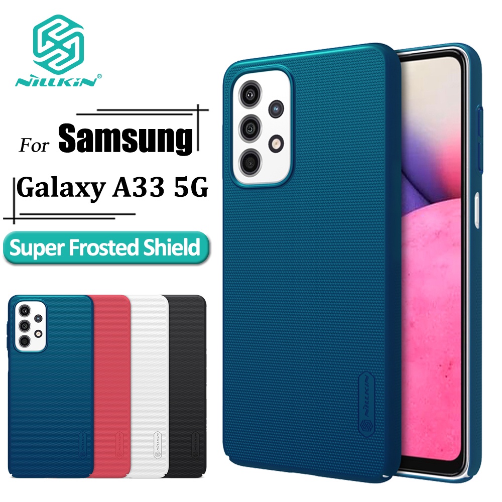 Ốp điện thoại Nillkin bằng PC cứng siêu mỏng nhám chống sốc/ chống bám vân tay cho Samsung Galaxy A33 5G