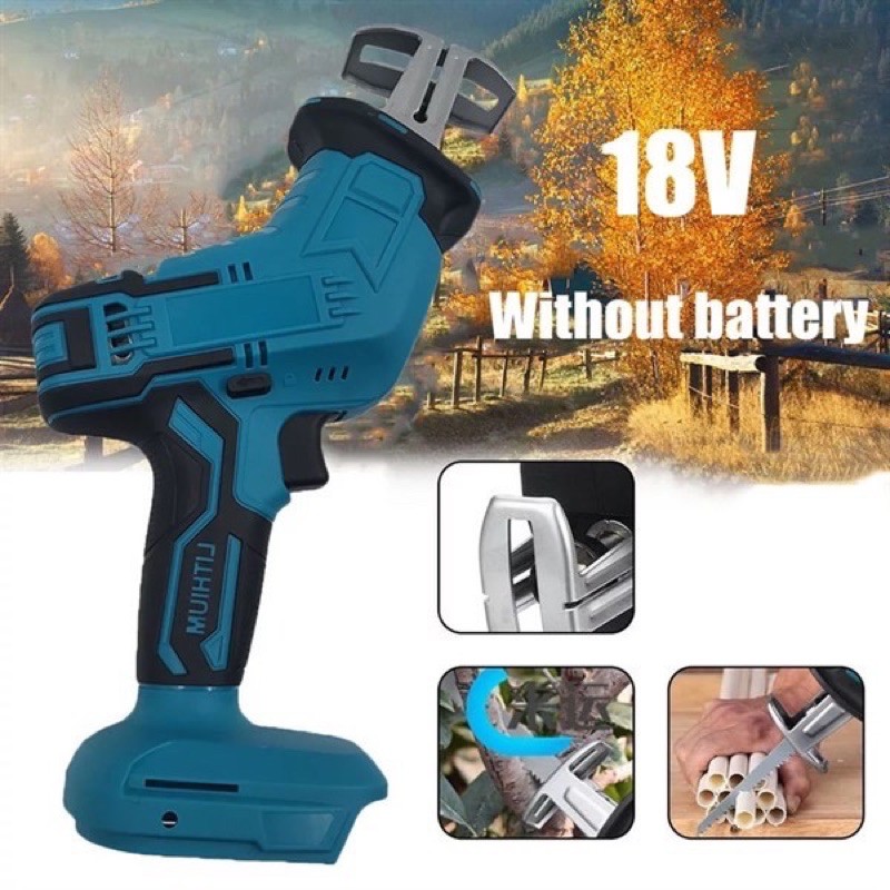 Thân Máy Cưa Kiếm Pin, Dùng Chung Pin MAKITA 18v