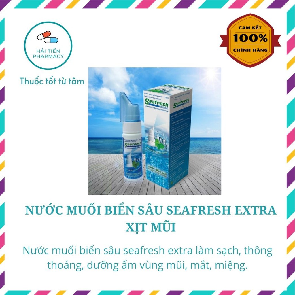 Nước muối biển sâu seafresh extra xịt mũi