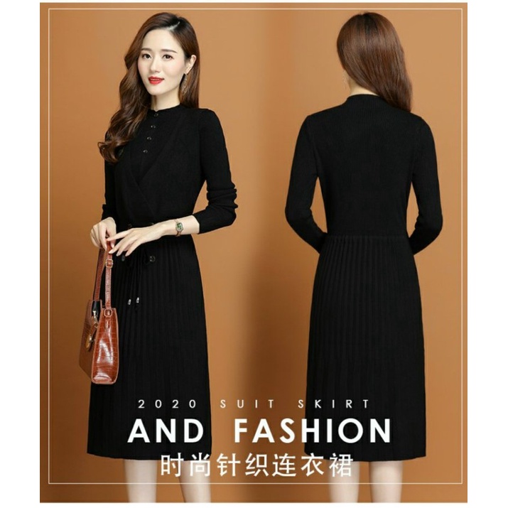 Váy Len Bầu Mùa Đông Chất Len Đẹp