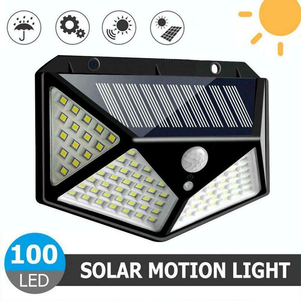 Bóng đèn led năng lượng mặt trời cảm biến chuyển động 100 led