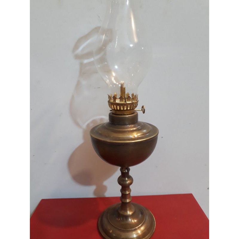 Đèn dầu 28 cm bằng đồng cao câp trang trí