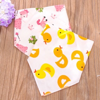 Set 10 khăn yếm tam giác cho bé