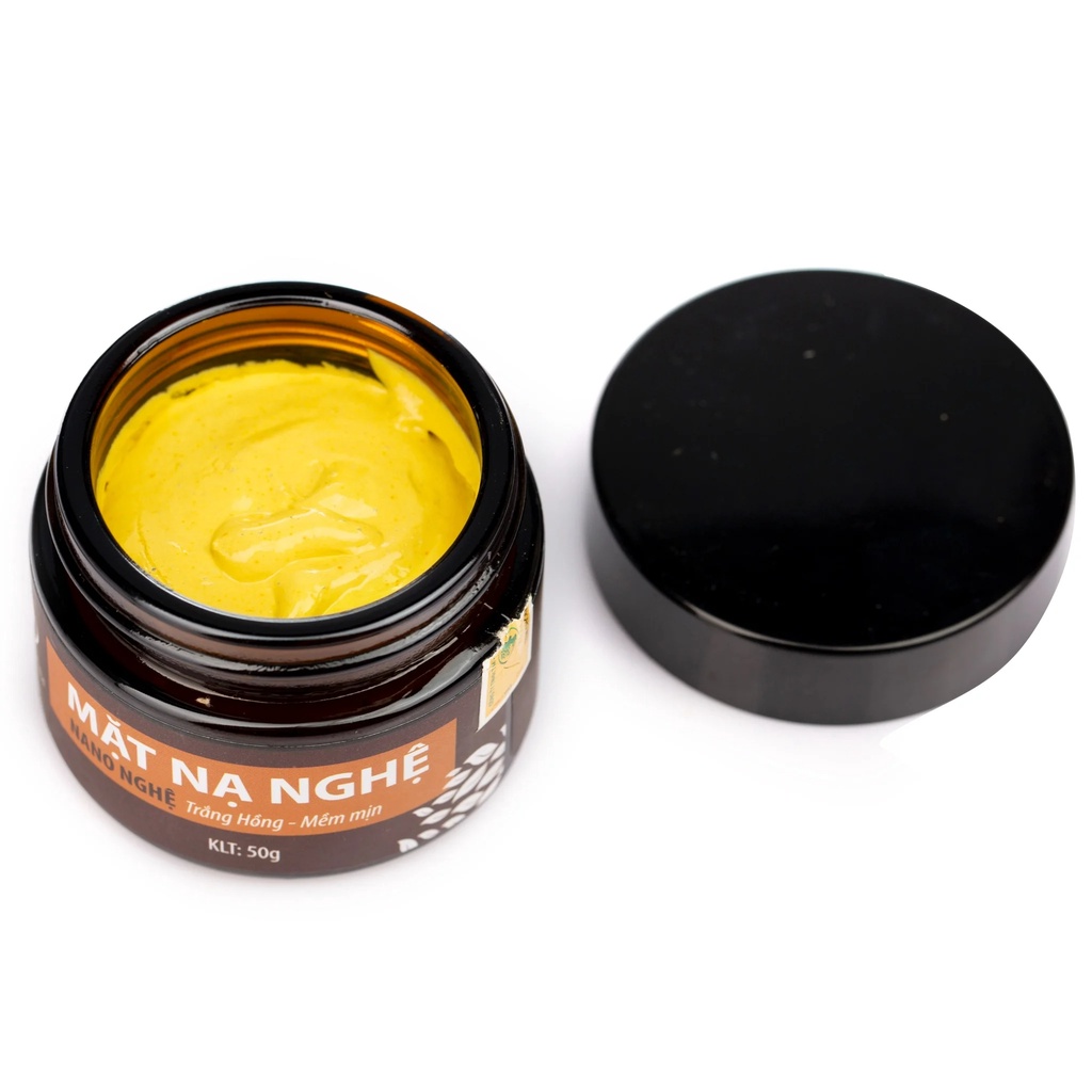 Mặt nạ nghệ tươi WONMOM hủ 50g sạch mụn, mềm mịn da - Liền sẹo, giảm thâm sạm - Kiềm dầu, căng bóng - Se khít chân lông