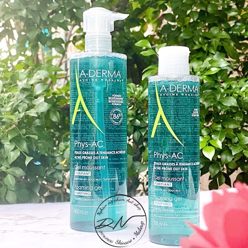 Sữa rửa mặt Aderma Phys-AC dầu mụn nhạy cảm | BigBuy360 - bigbuy360.vn