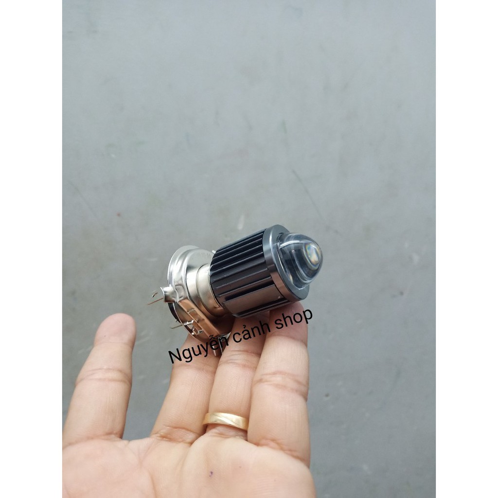 Bóng đèn led có lúp gắn các dòng xe wave sirius exciter xe tay ga xài bóng 3 chân