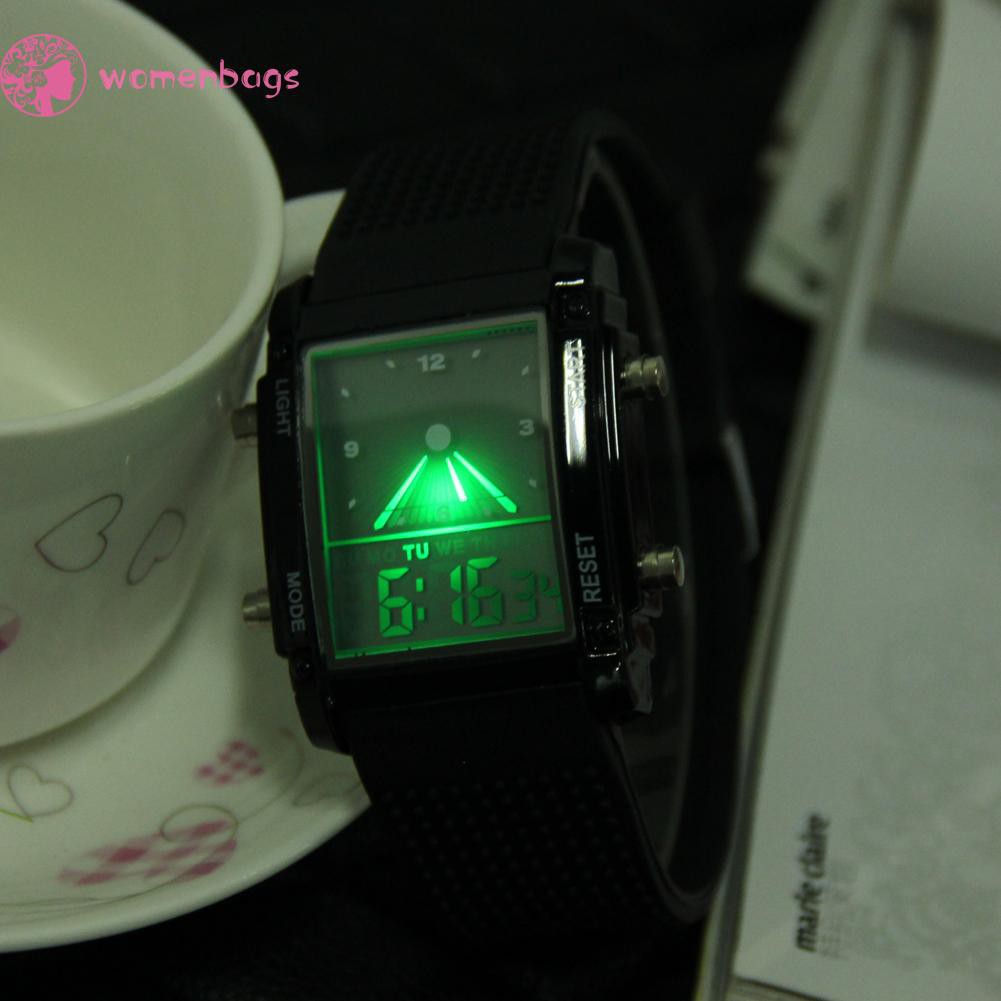 READYWB❀Unisex Sports Watches Date Digital Quartz Waterproof LED Colorful Watch