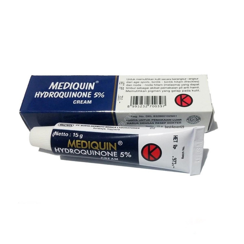 Kem Mediquin (15g) 5% hydroquinone - giảm mờ thâm nám (refaquin, melanox)