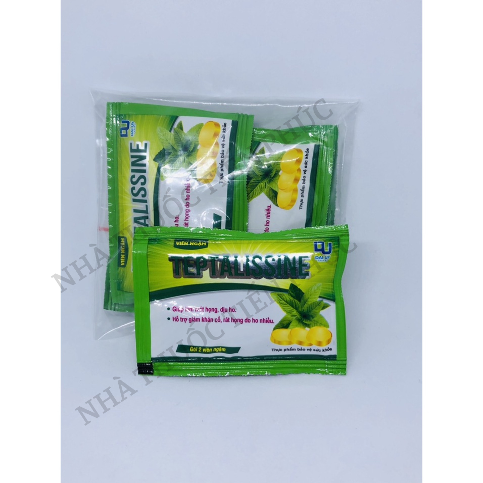 Kẹo ngậm ho TEPTALISSINE - Giúp giảm ho, mát họng