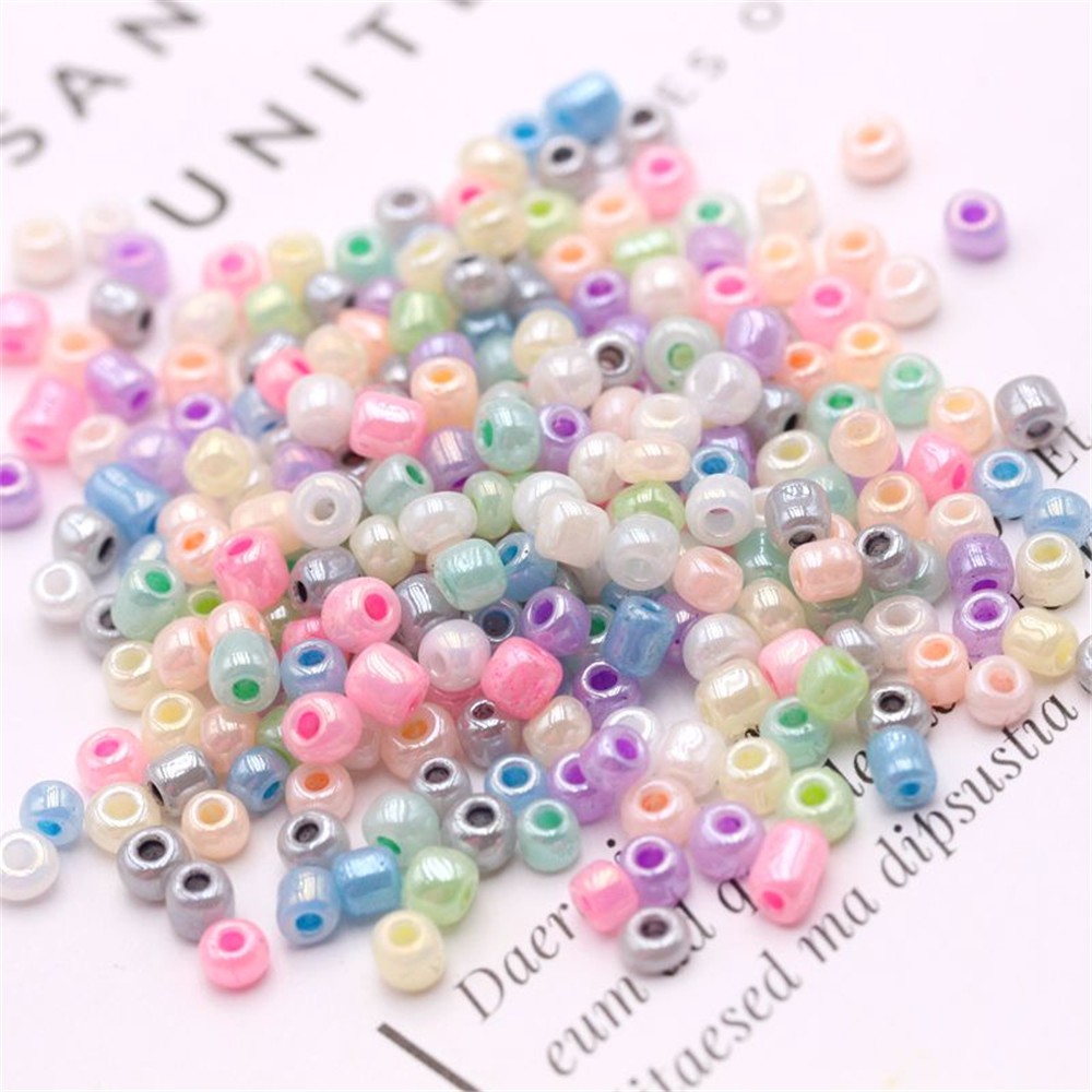 Túi Hạt Thủy Tinh 2/3mm Dùng Làm Trang Sức Thủ Công 15g