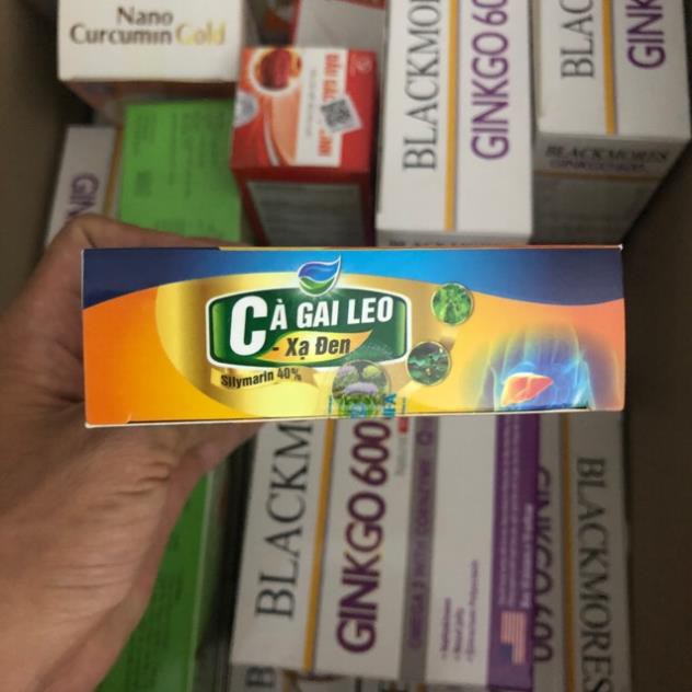 Cà Gai Leo Xạ Đen Bổ gan, bảo vệ tế bào gan, giải độc gan, thanh nhiệt cơ thể, hạn chế tổn thương tế bào gan Hộp 30v | BigBuy360 - bigbuy360.vn
