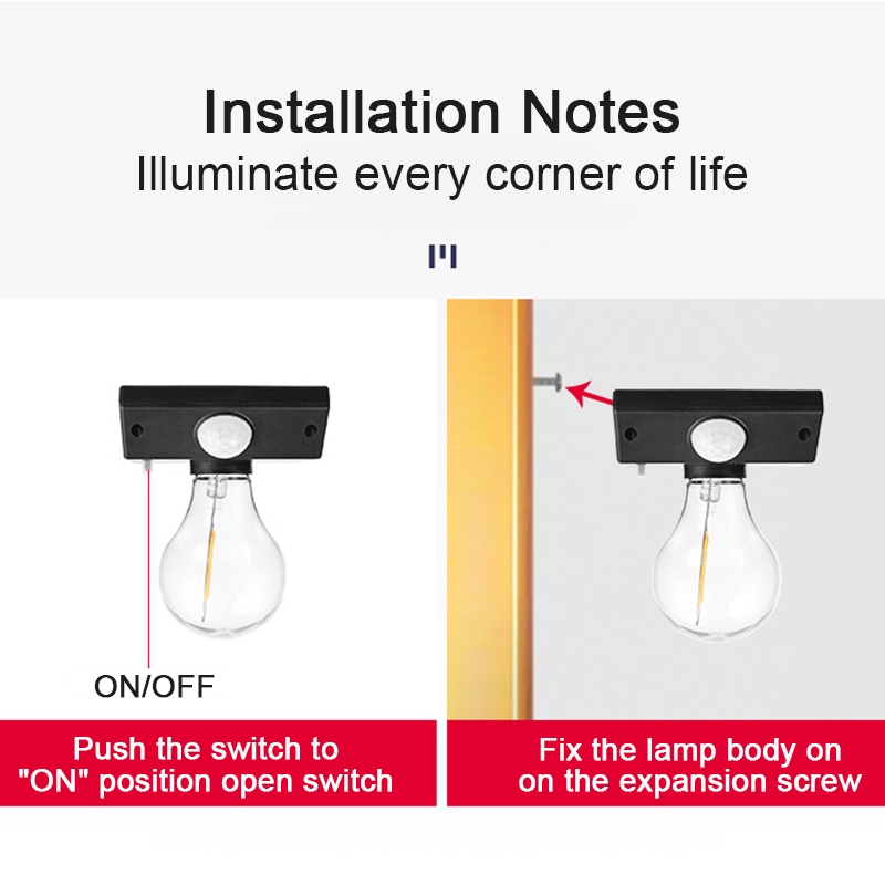 Bóng Đèn LED Năng Lượng Mặt Trời Siêu Sáng Chống Thấm Nước Gắn Tường Trang Trí Sân Vườn