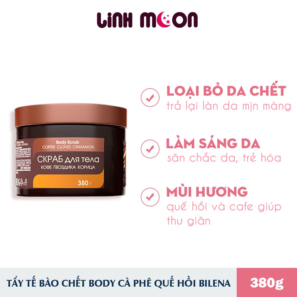 Tẩy Tế Bào Chết Body Cà Phê Quế Hồi Bilena Cosm Beauty - Nga