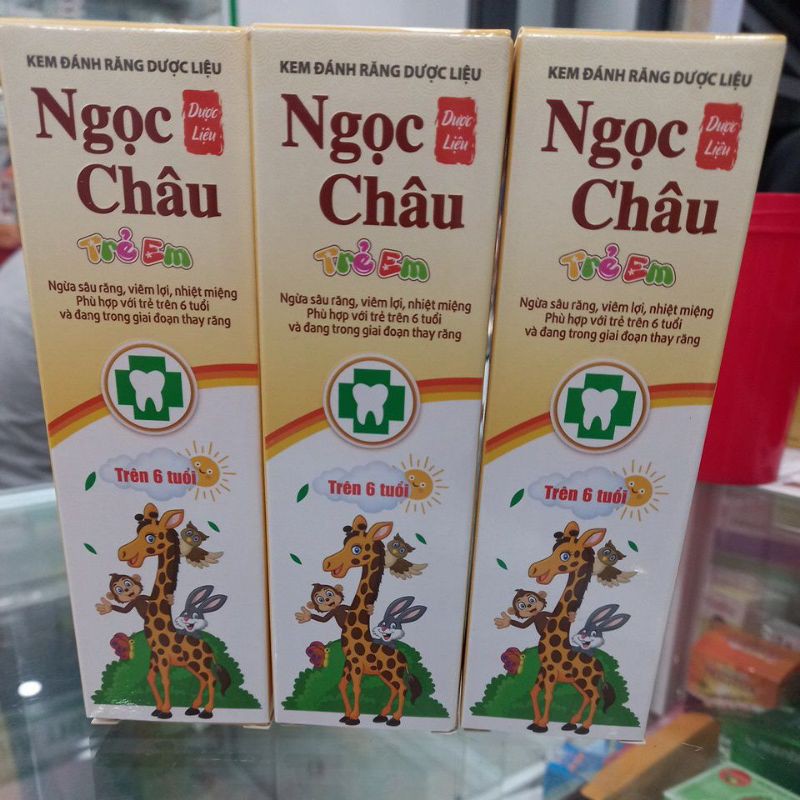 kem đánh răng trẻ em ngọc châu