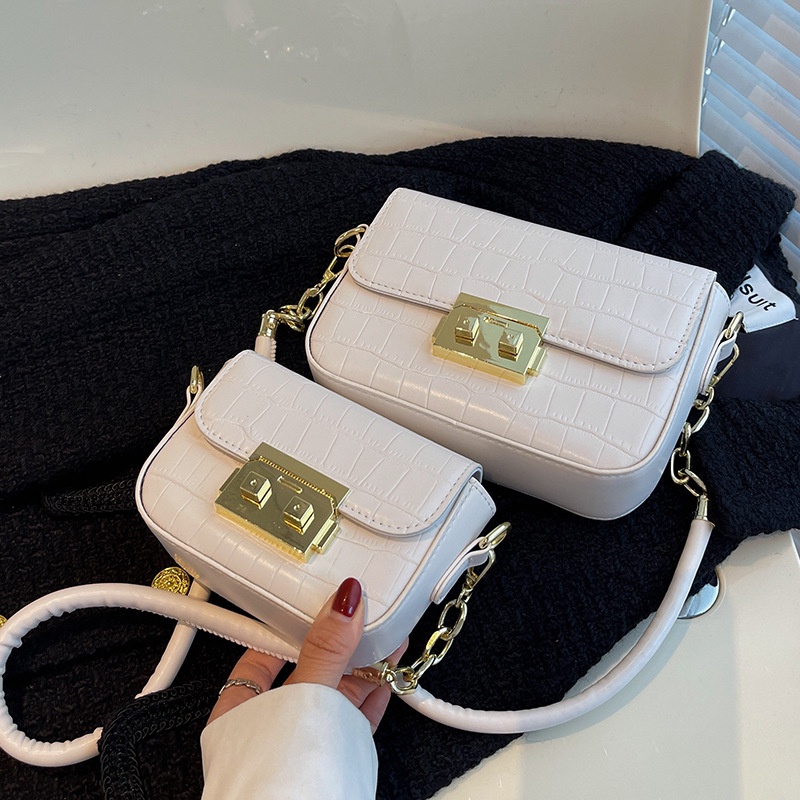 Túi Đeo Chéo Dáng Vuông Nhỏ Họa Tiết Vân Đá Phong Cách Cổ Điển Thời Trang Cho Nữ