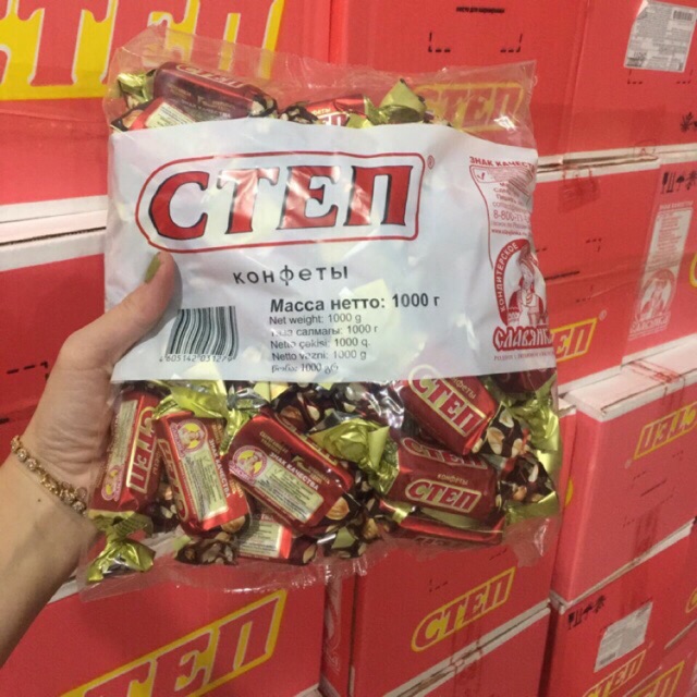 Kẹo Cten socola Nga 1kg combo 2 gói dành cho Noel Tết 2021