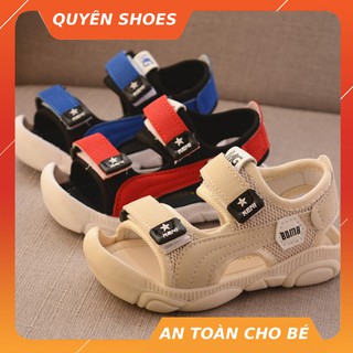 Dép sandal cho Bé Trai và dép sandal cho bé gái kiểu Quai Hậu Mũi Cao Chống Trơn Chống Vấp QUYÊN SHOES