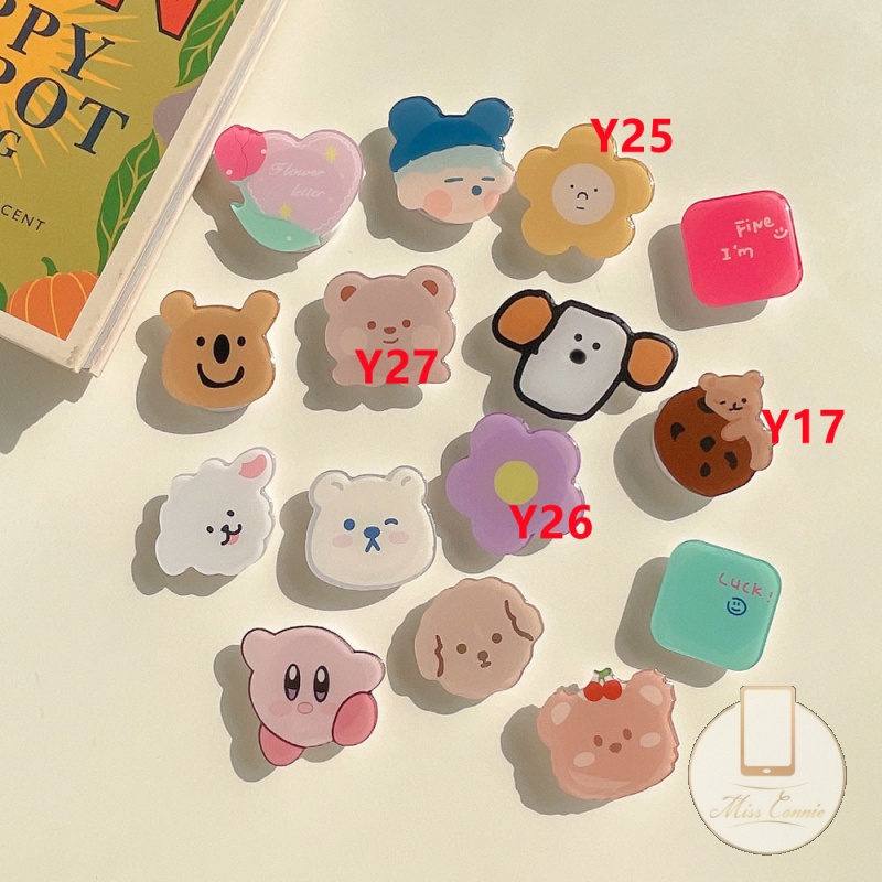 Dễ Thương Nút Đỡ Điện Thoại Hình Hoạt Hình Đáng Yêu Cho Iphone Android Đứng