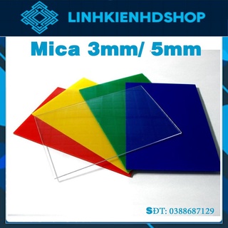 Tấm mica A4/ A5 3mm 2mm trắng trong đài loan