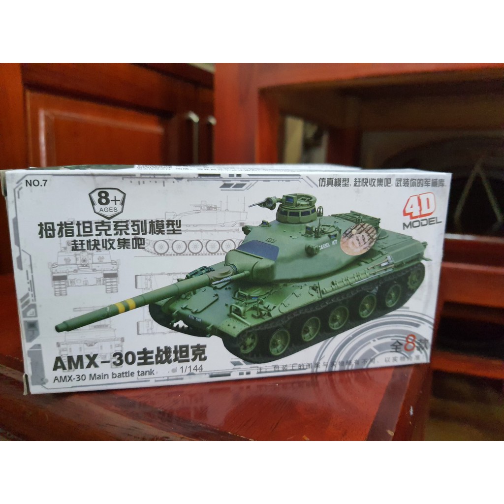 Mô hình quân sự kích thước 1/144 4D Các loại xe cơ giới Modern Tank Vehicle hợp với bày Domain Base Diorama (4D)