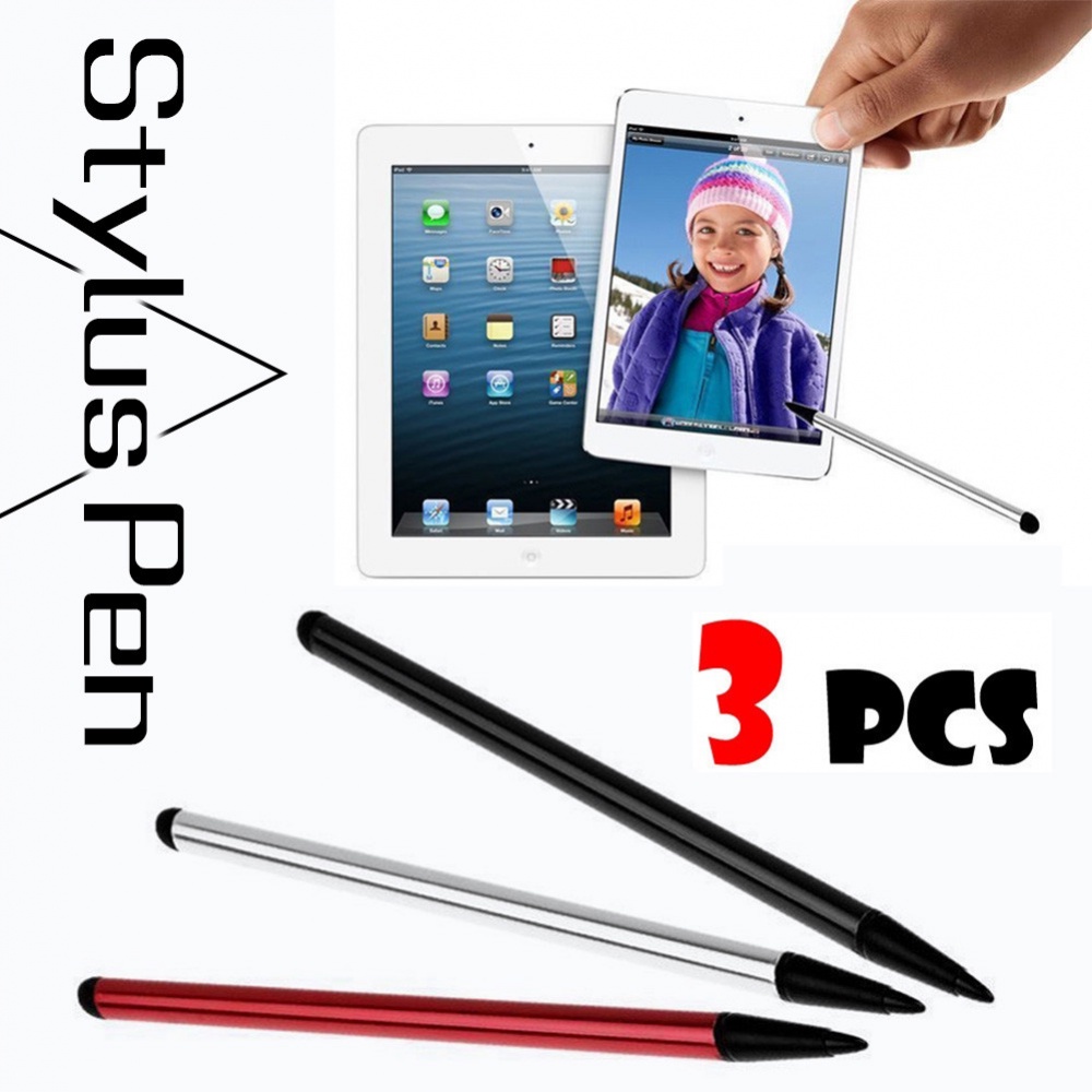Set 3 Bút Cảm Ứng 2 Trong 1 Thông Dụng Cho Iphone Ipad Samsung Tablet Pc
