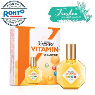 V.Rohto Vitamin - Nước nhỏ mắt hỗ trợ cải thiện tình trạng giảm thị lực, mắt mờ do tiết dịch