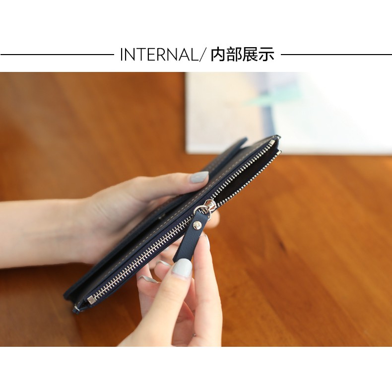 Ví Nữ Cầm Tay Basic Mỏng Nhẹ Dáng Bìa Thư Siêu Xinh V946 – Video Thật