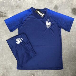 Bộ thể thao đt pháp vô địch wc 2018 thun lạnh cao cấp