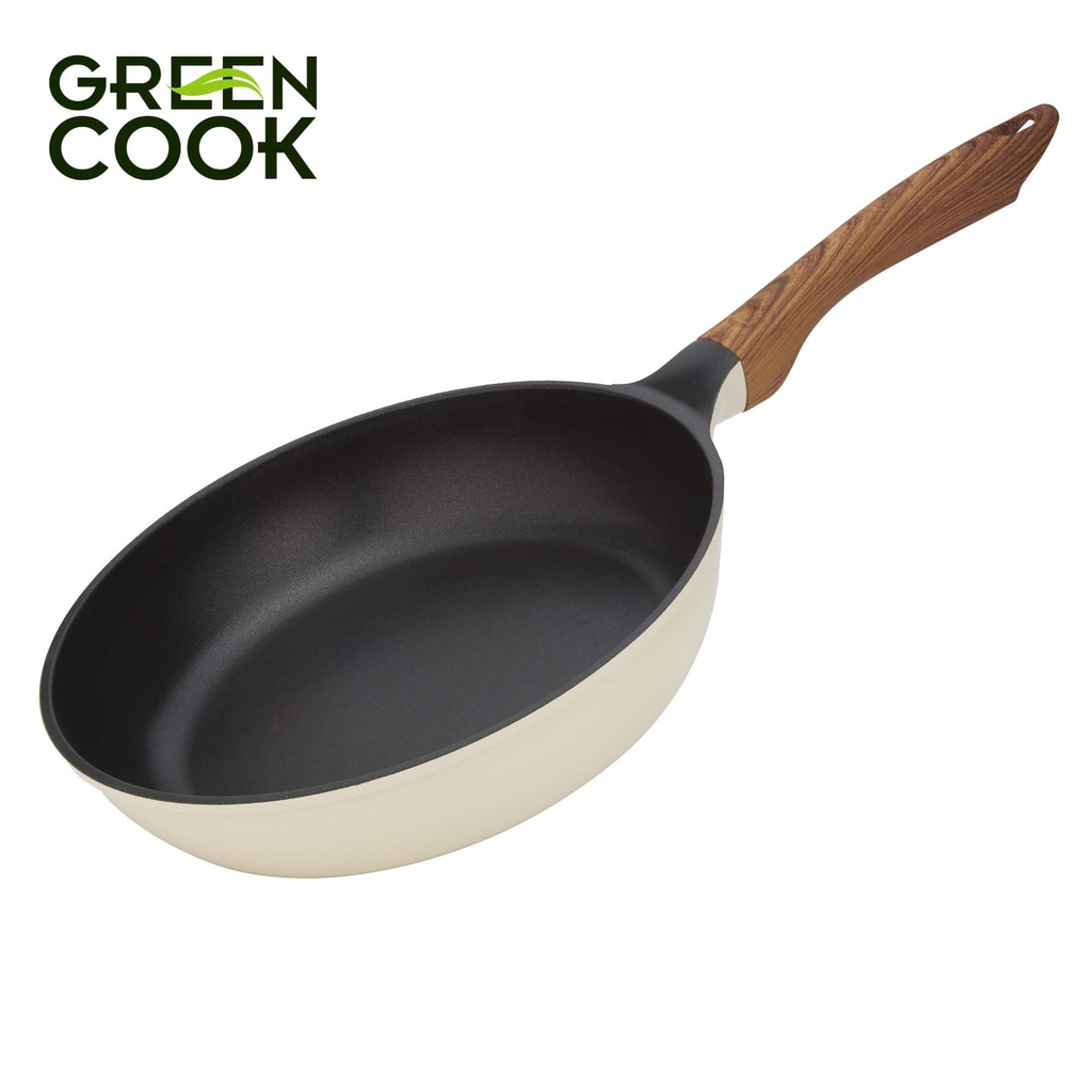 Chảo chống dính Ceramic Greencook GCP03 (Size 20-24-26-28cm) dùng được bếp từ