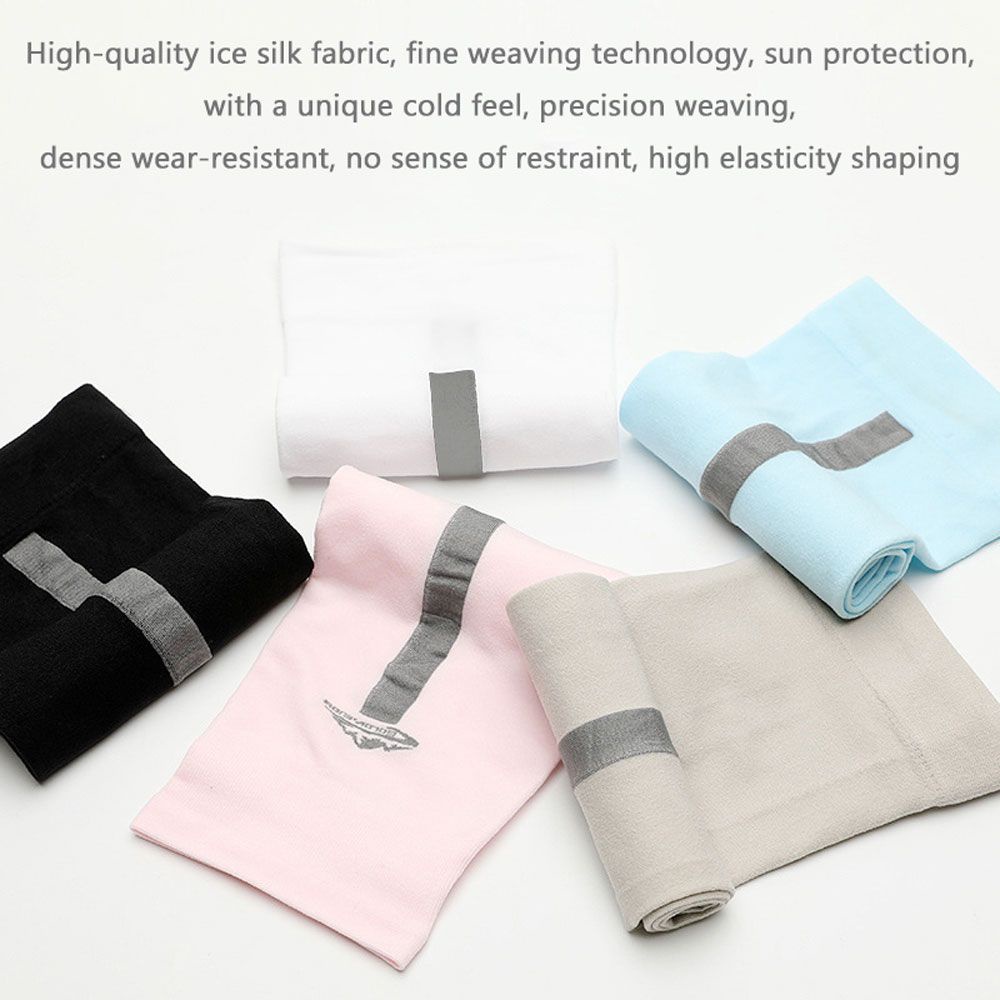 MUVAKO Găng Cánh Tay Chống Nắng UV Bằng Vải Mát Nhiều Màu Sắc Khi Chạy Bộ/Chạy Xe Mùa Hè