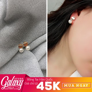 Bông Tai Nữ Hàn Quốc Khuyên Tròn Và Trái Châu Xinh Xinh