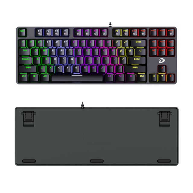 Bàn phím cơ máy tính Dareu EK87 MultiLed ❤️FREESHIP❤️ Led Rainbow 7 màu, keycap ABS double shot siêu bền - BiBitechs