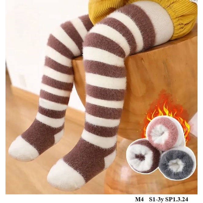 SP1.3 Tất trẻ em. Tất/ Vớ Cổ dài chống trượt Thu đông cho bé Size 1-5 tuổi