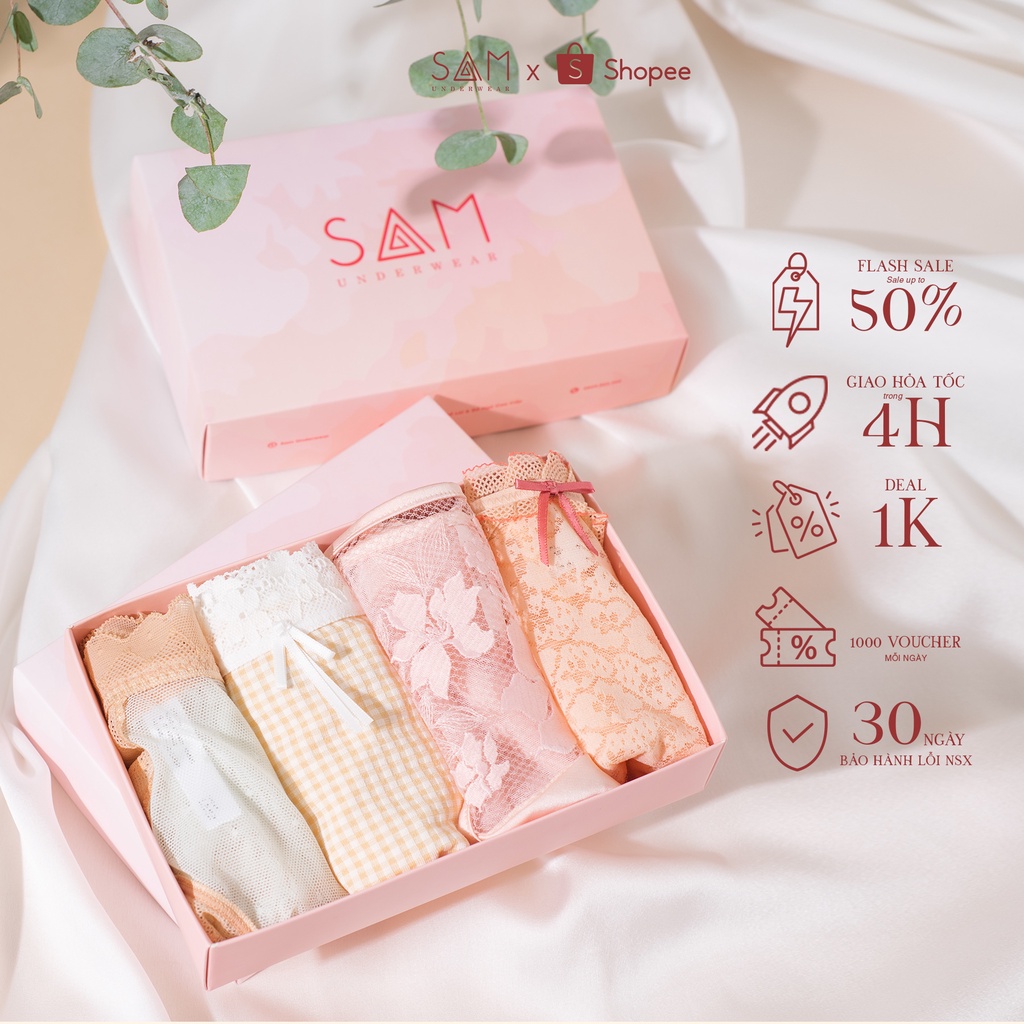Hộp chip beauty để phân loại và sắp xếp quần lót, tủ nội y của các chị thêm gọn gàng, tránh thất lạc