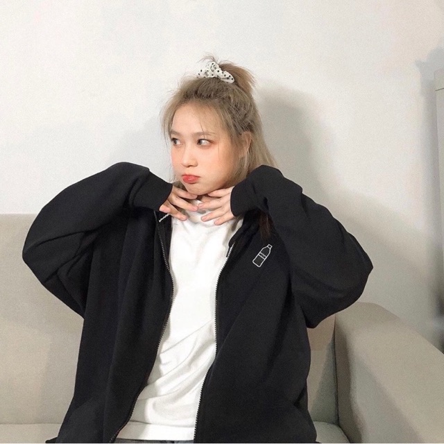 Áo khoác nữ HOMIES HD Moos xẻ tà liền mũ