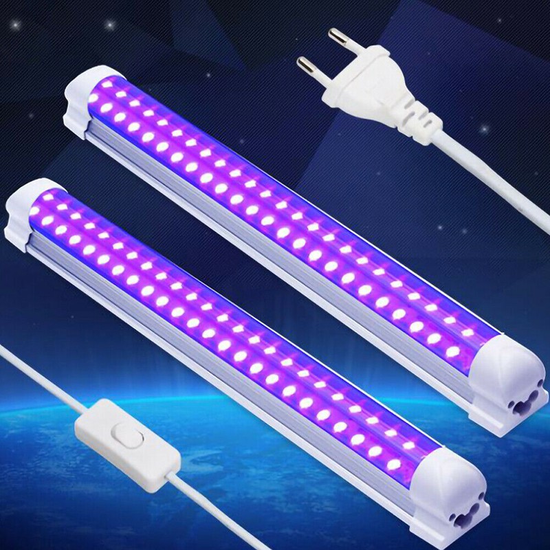 Dây Đèn Led Uv T8 10w 48 Bóng Màu Đen Phích Cắm Eu / Us | BigBuy360 - bigbuy360.vn