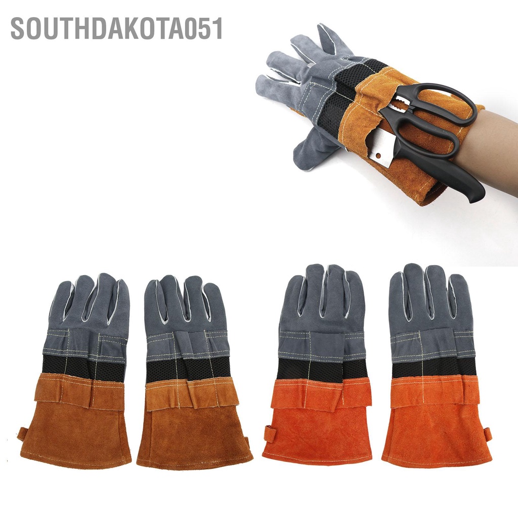 Southdakota051 1 đôi Găng tay chịu nhiệt Ngón riêng biệt chống nóng Dụng cụ nấu ăn để hàn BBQ