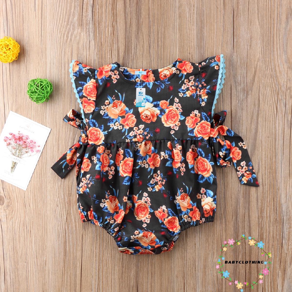 ღWSVღNew Newborn Baby Girl Romper Floral Bodysuit Jumpsuit Sunsuit Summer Outfits Clothes