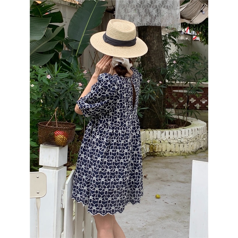 Đầm nữ Peppermint 52706 tay ngắn dáng rộng thời trang sành điệu