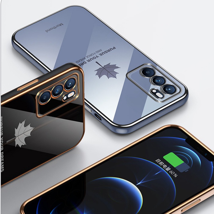 Ốp lưng oppo a94 điện thoại phối hình lá phong dành cho OPPO A94 FY